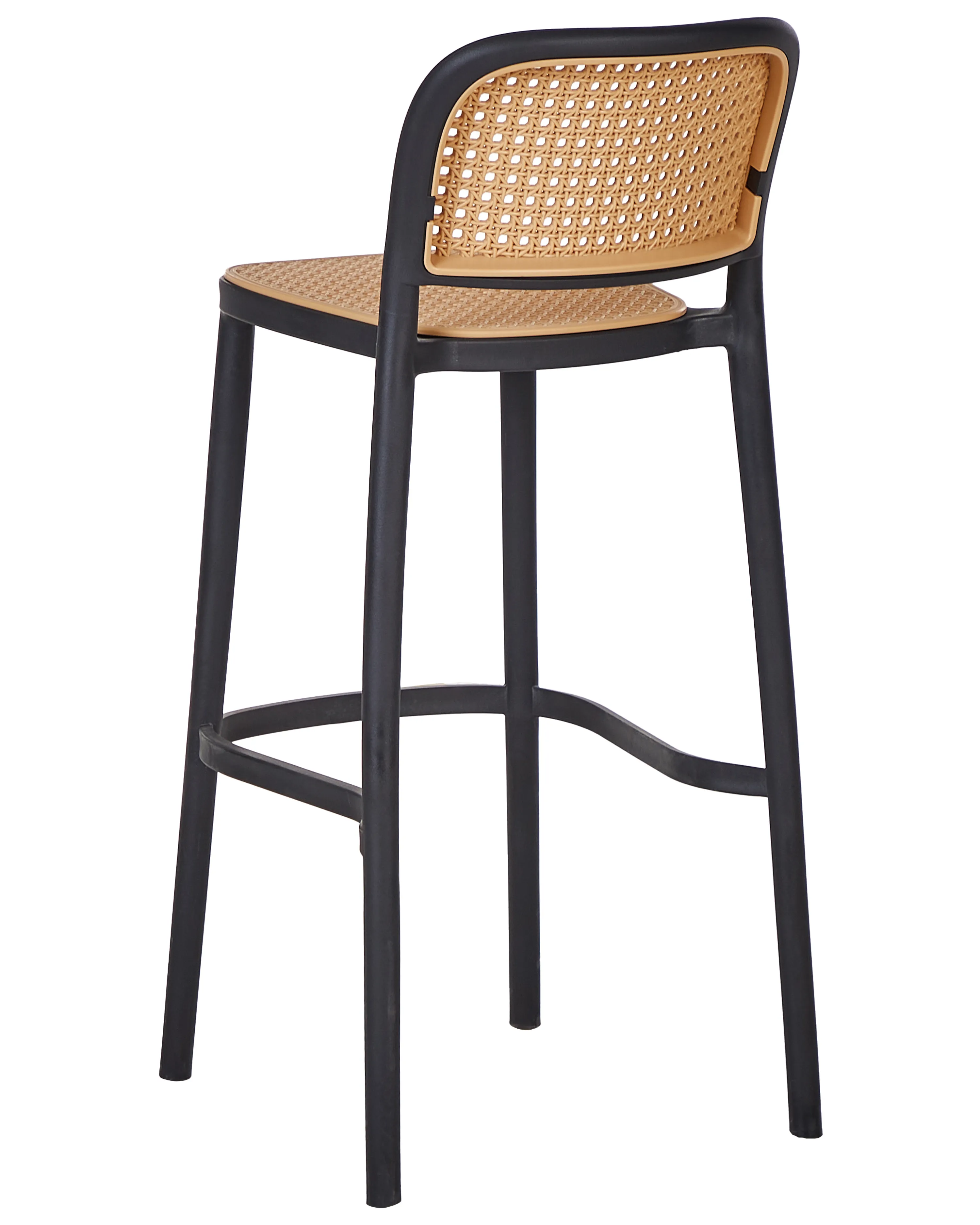 Set van 4 barstoelen PLOSE Synthetisch materiaal Beige