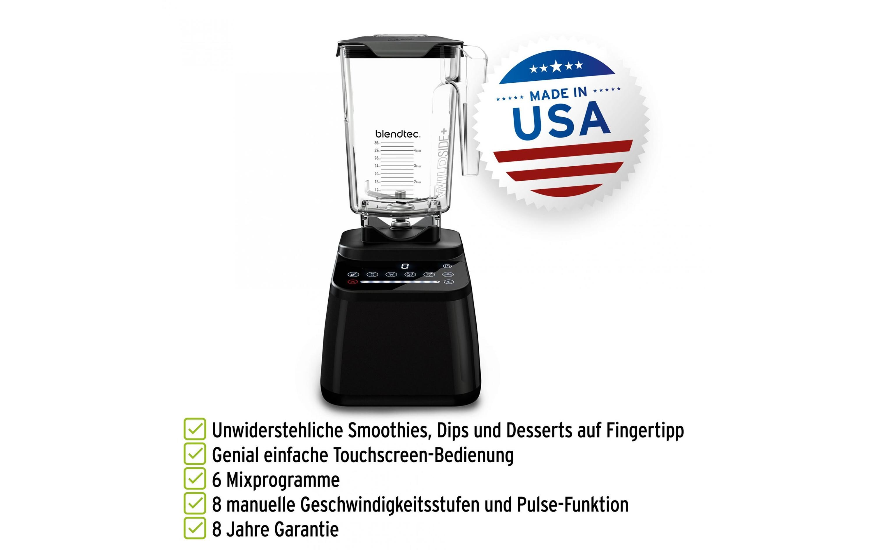 Standmixer Designer 650 Schwarz<br>Kraftvoller Nährstoff-Extraktor