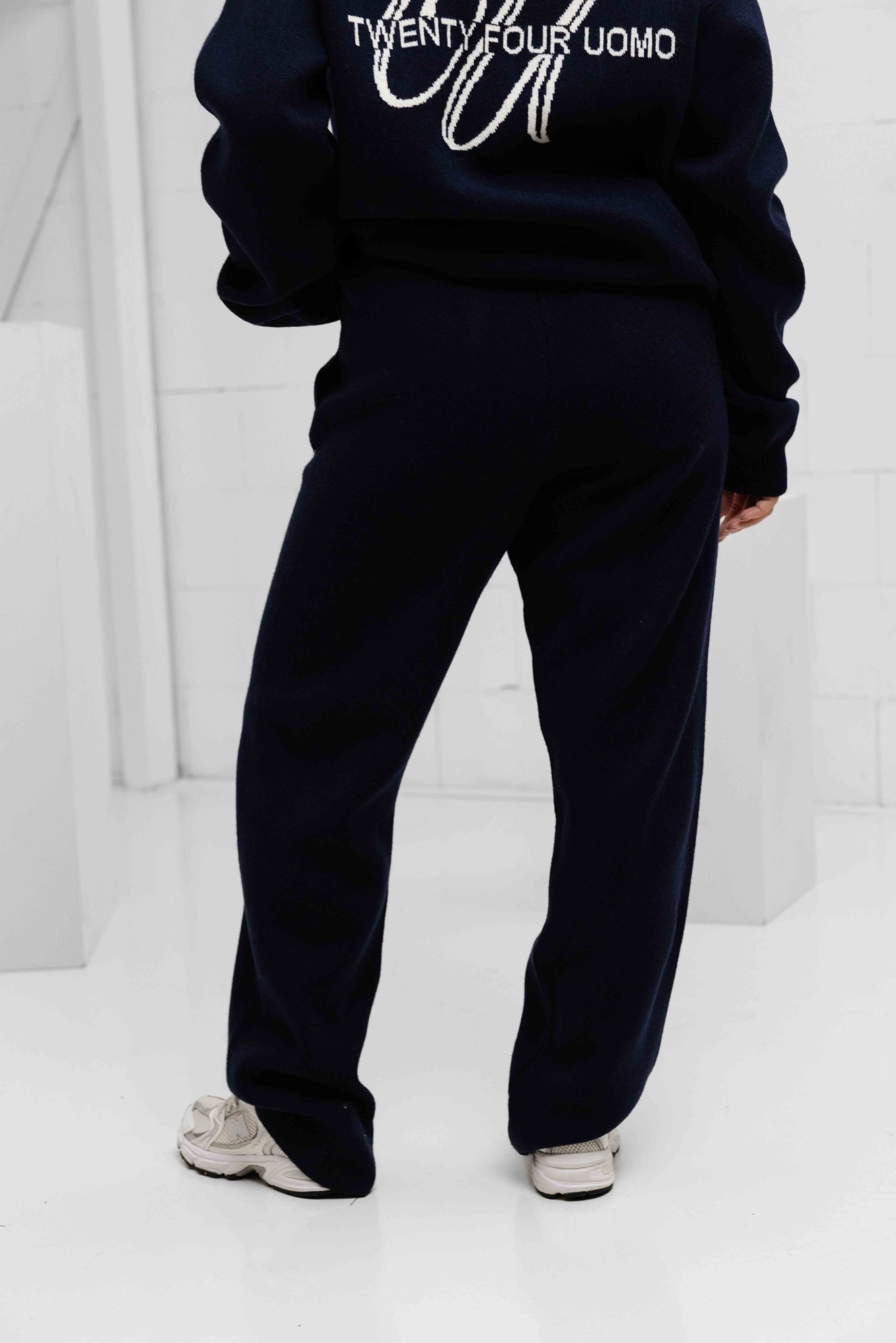 24 Uomo Knitted Trainingspak Dames Navy