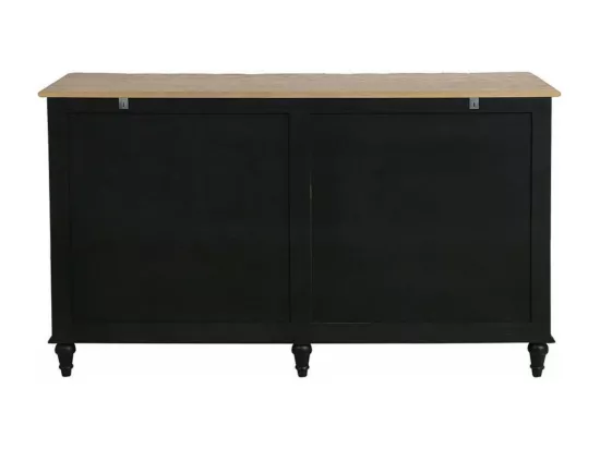 Commode arbalète double Bois Noir - Manoir Interior's
