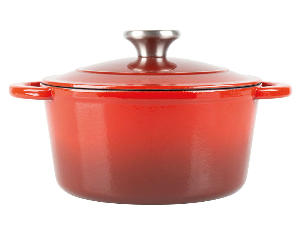 CAÇAROLA ACTUEL FERRO FUNDIDO VERMELHO 2.5L