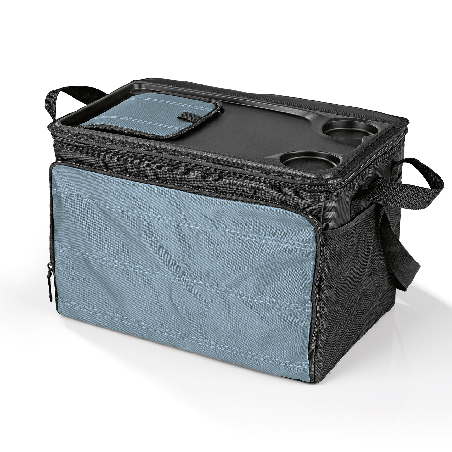 Kühltasche - schwarz-dunkelblau - faltbar - 30 Liter