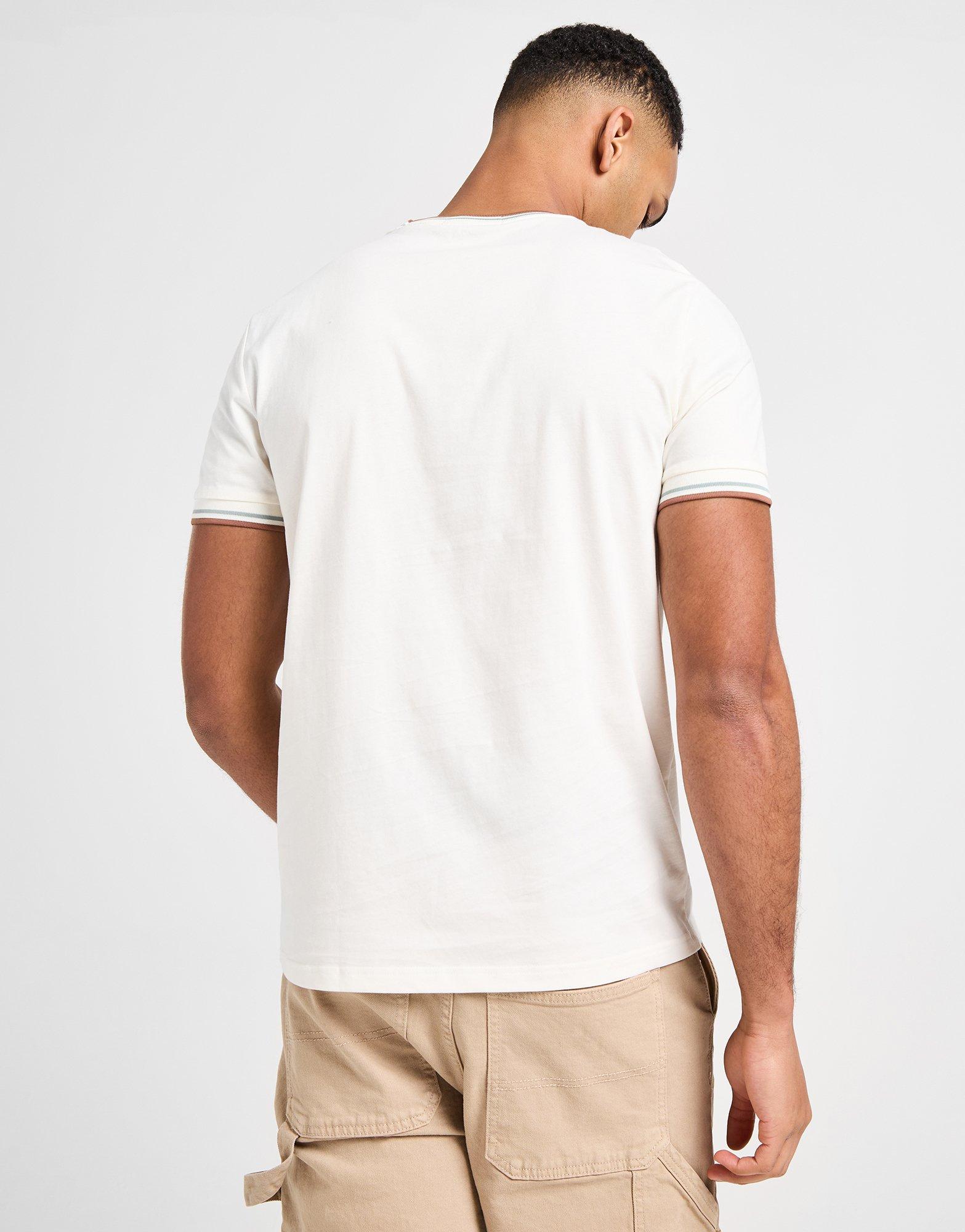 Fred Perry T-Shirt à Manches Courtes Twin Tipped Ringer Homme