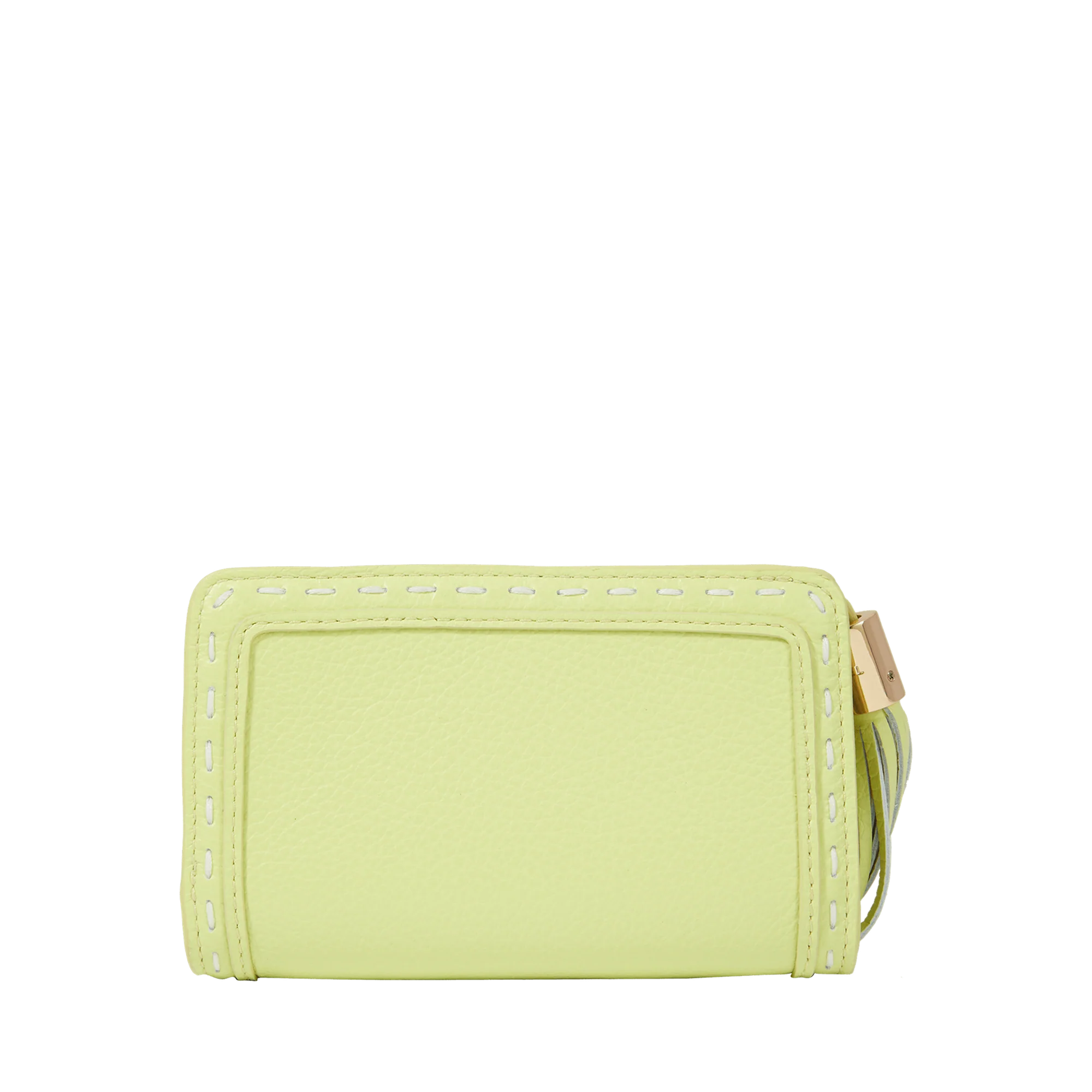 Rectangular zipped compact wallet Premier Flirt de Lancel-Citron Vert