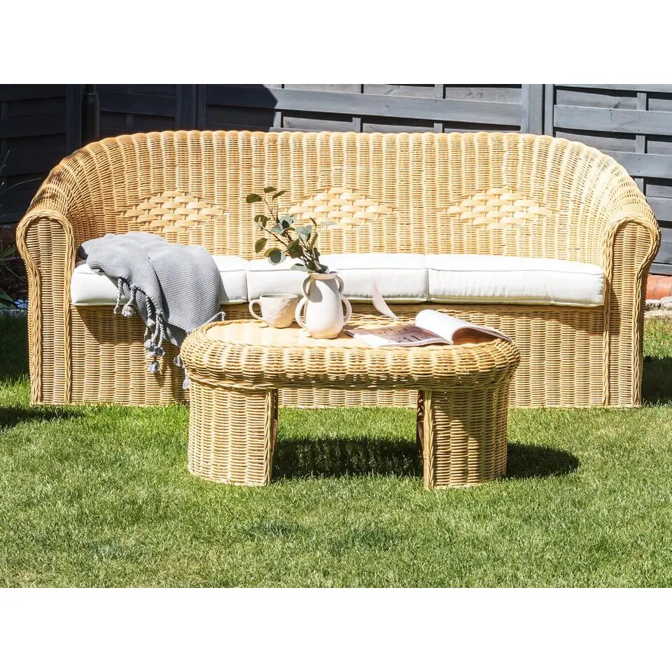 LIVADEIA - Tuintafel - Natuurlijk - Rotan