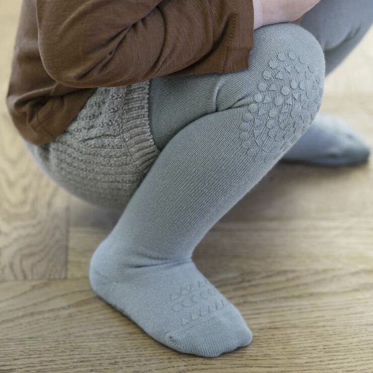 GoBabyGo Kravle Strømpebukser Dusty blue