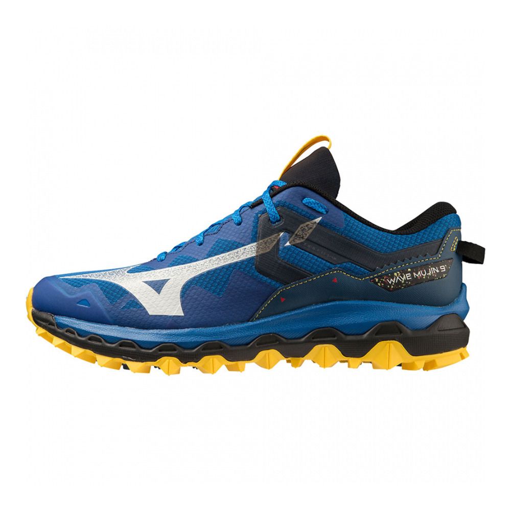 Mizuno WAVE MUJIN 9 - Chaussures trail Homme snorkel blue/blueopal/solarpower