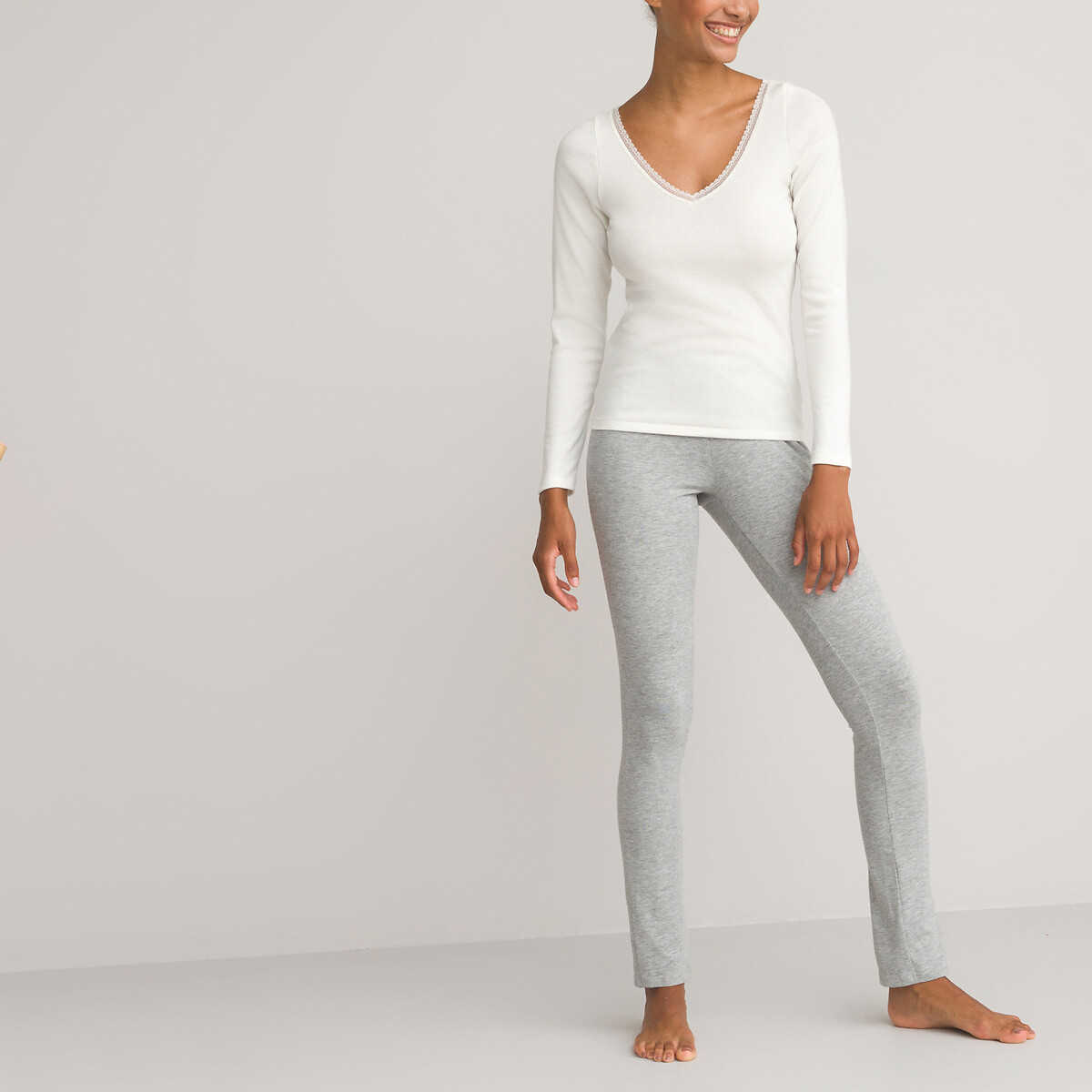 COLEÇÕES LA REDOUTE<br>Camiseta Thermisch, fabricada na França