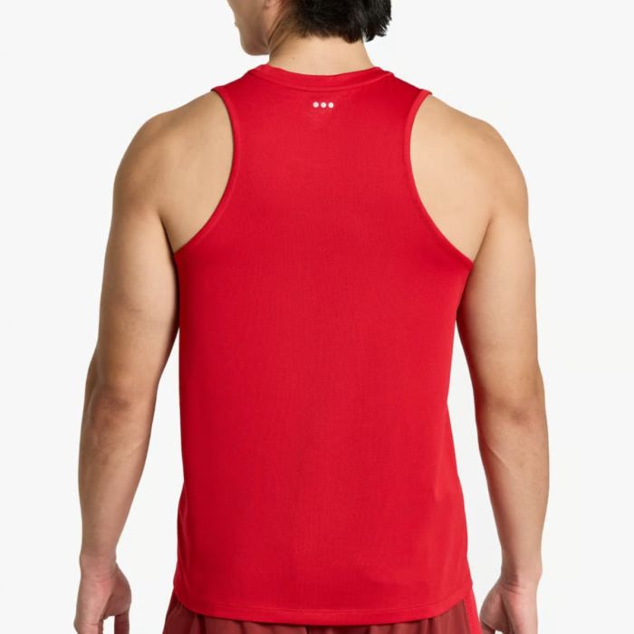 Saucony Herre Singletter Stopwatch Singlet Rød