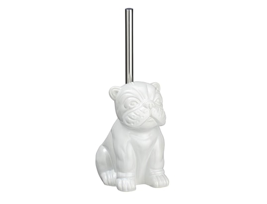 WENKO - Brosse wc bulldog en céramique - blanc