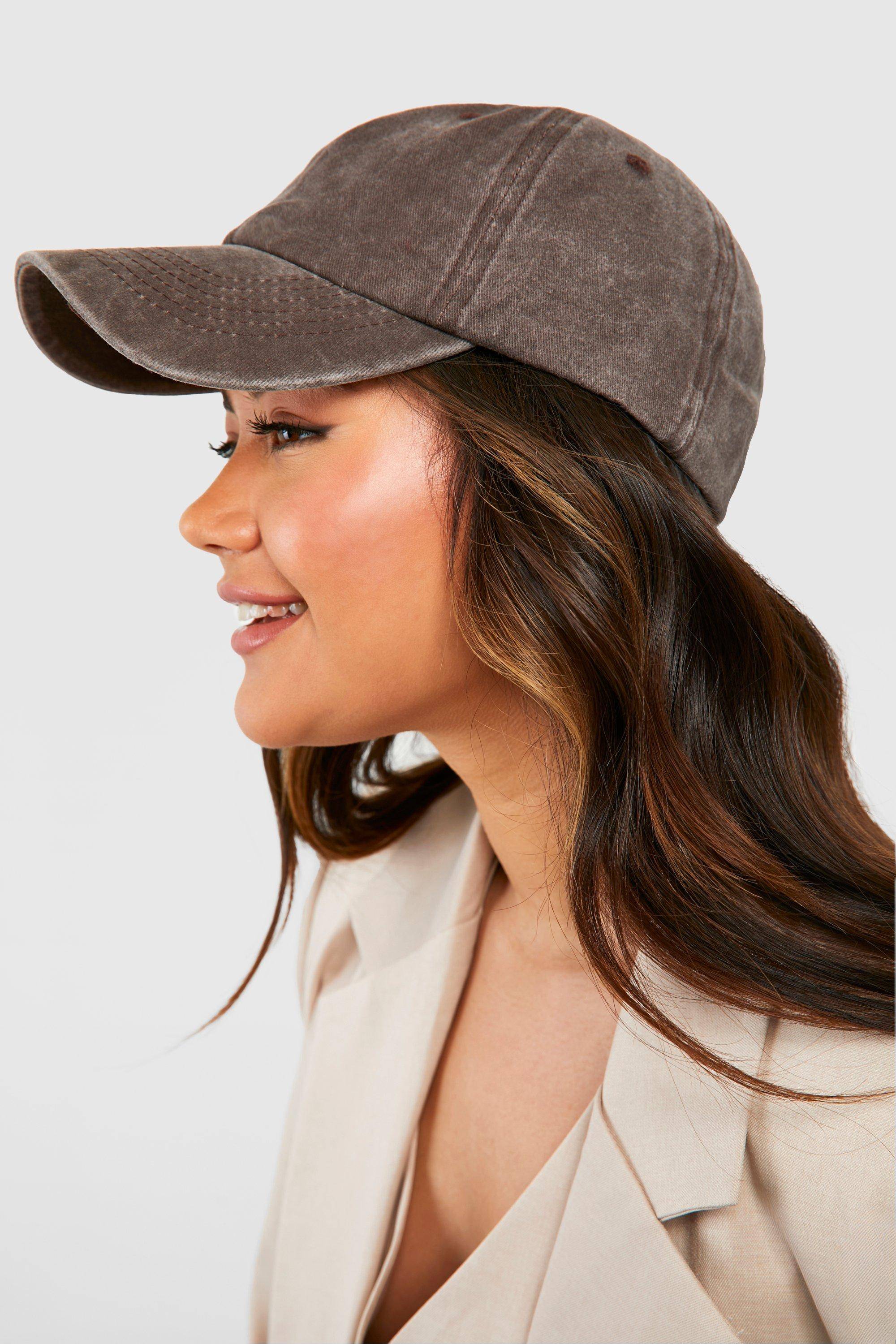 boohoo Casquette De Baseball Délavée Chocolat
