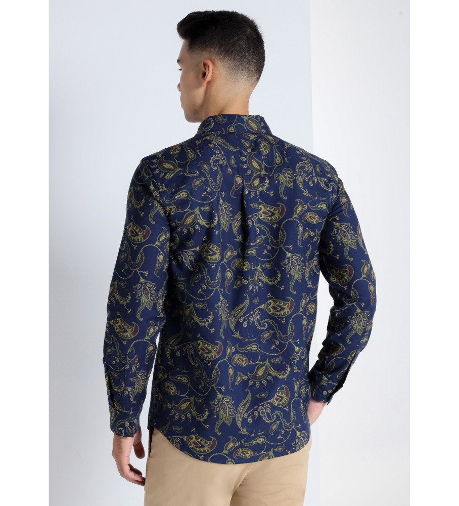 Victorio & Lucchino, Camisa V&L Marinha Estampa Paisley