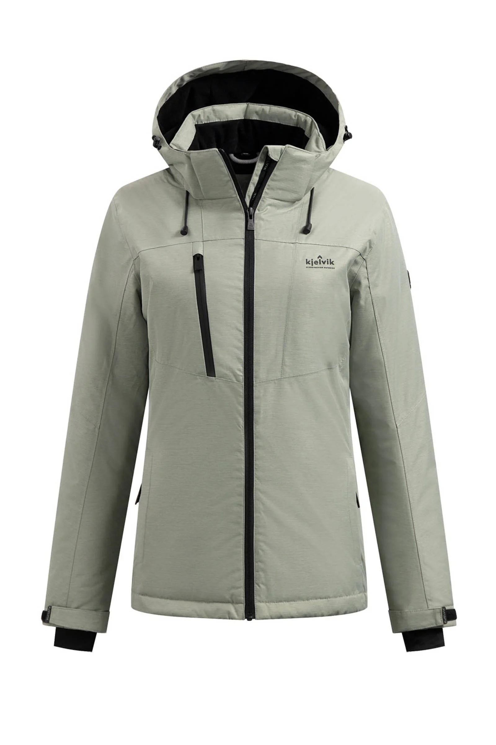 Kjelvik outdoor jas Linna lichtgroen