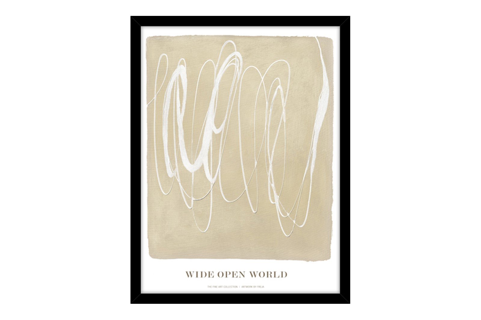 Wide Open World 30x40 cm Black Frame