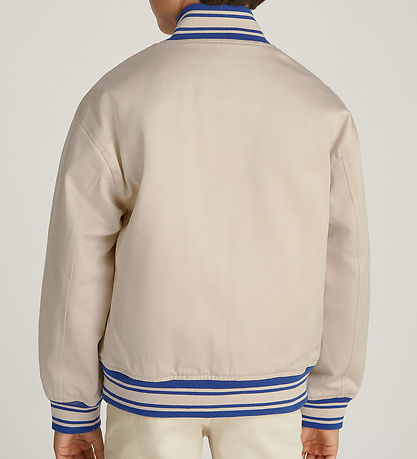 Tommy Hilfiger Jakke - Twill Badge Varsity - Classic Beige