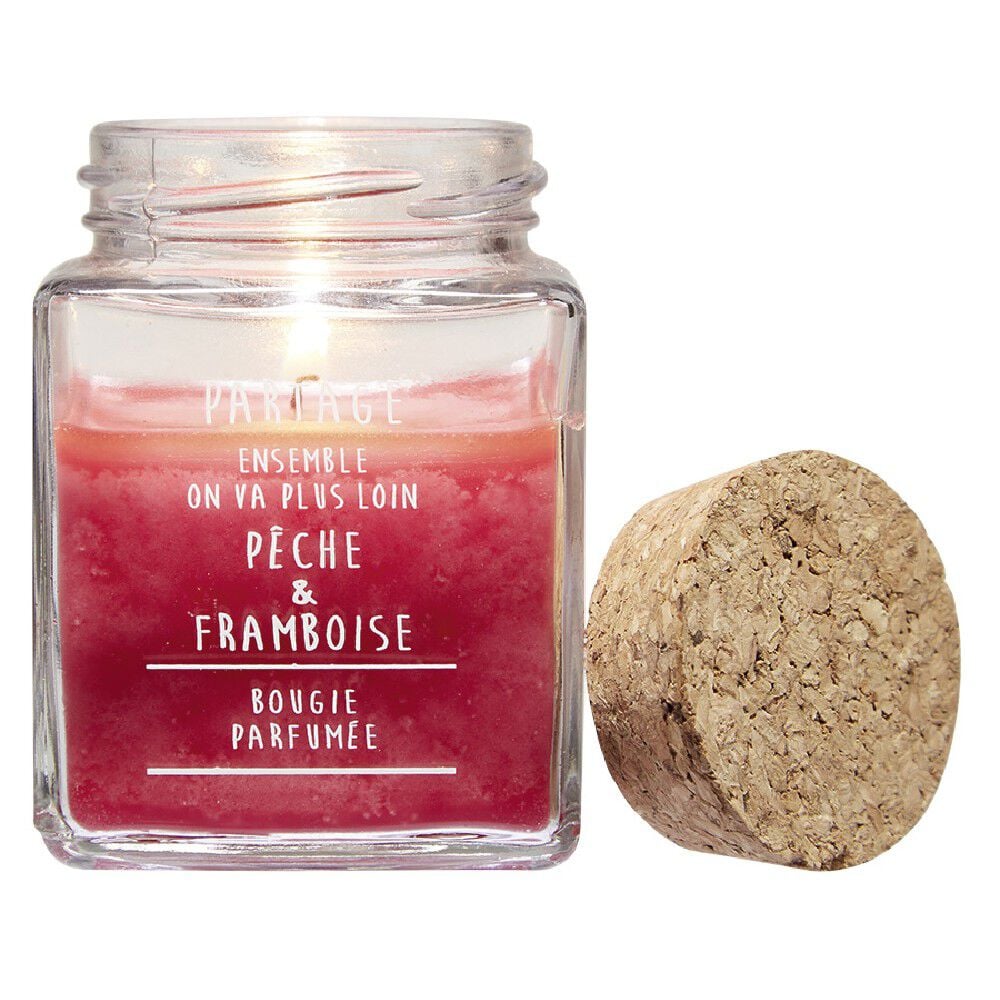 Bougie parfumée dans pot en verre