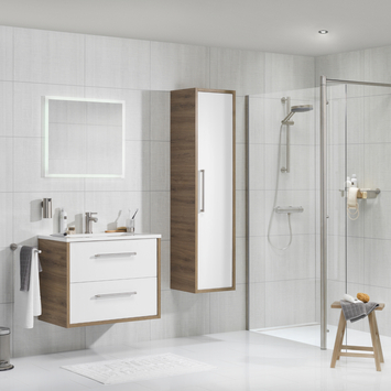 Boston kolomkast chalet eik rvs 40cm