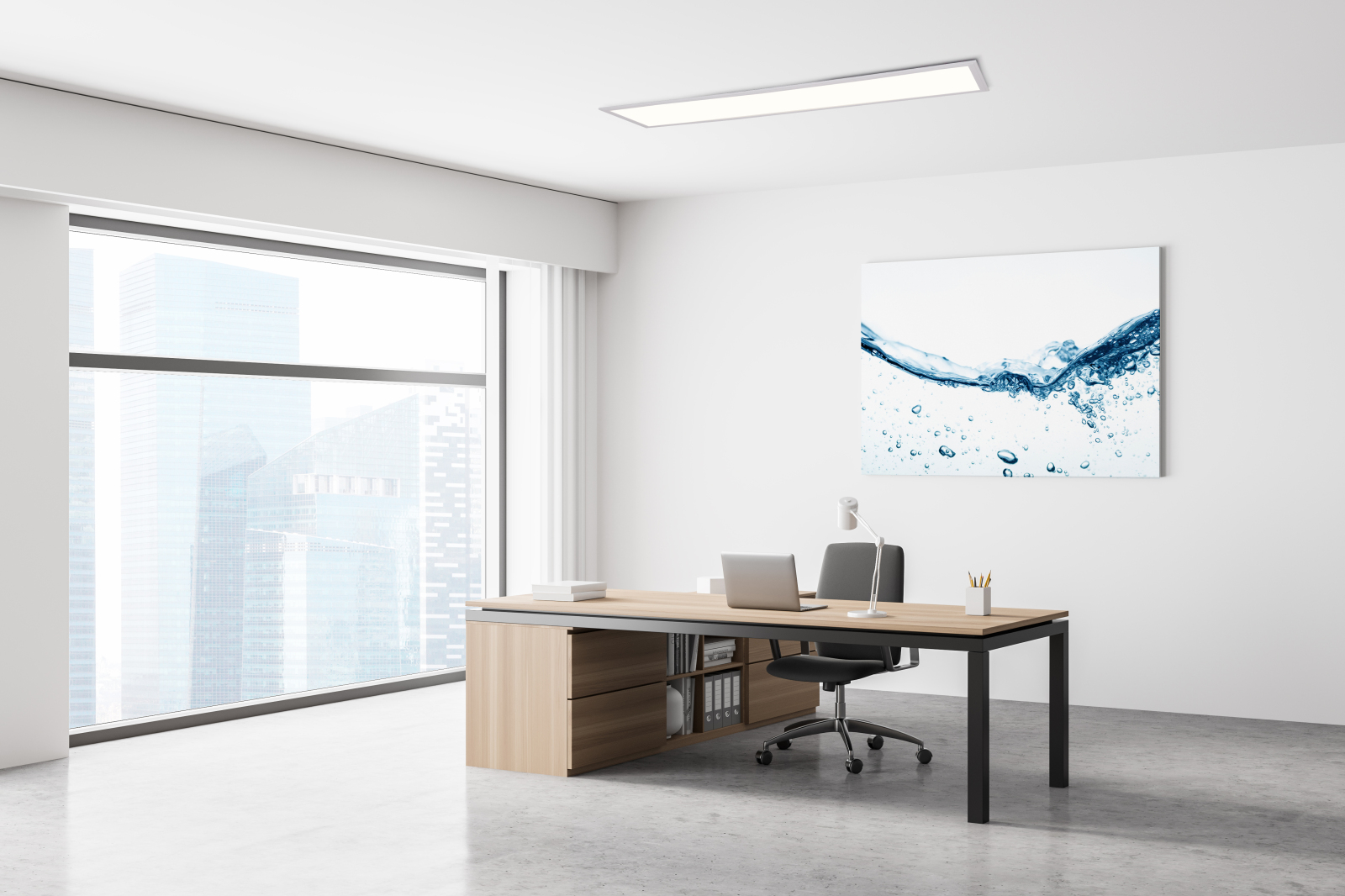 LED-Aufbaupanel NICOLA - weiß - 119,5 cm