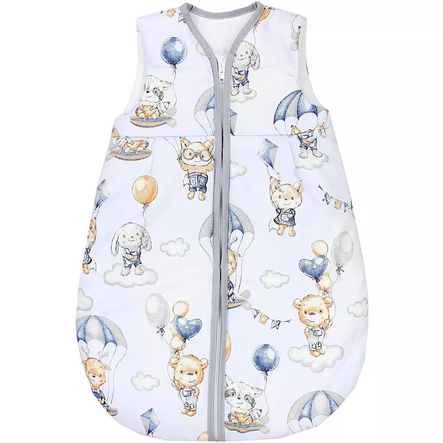 TupTam Baby Ganzjahres Schlafsack Ärmellos Wattiert blaubraun