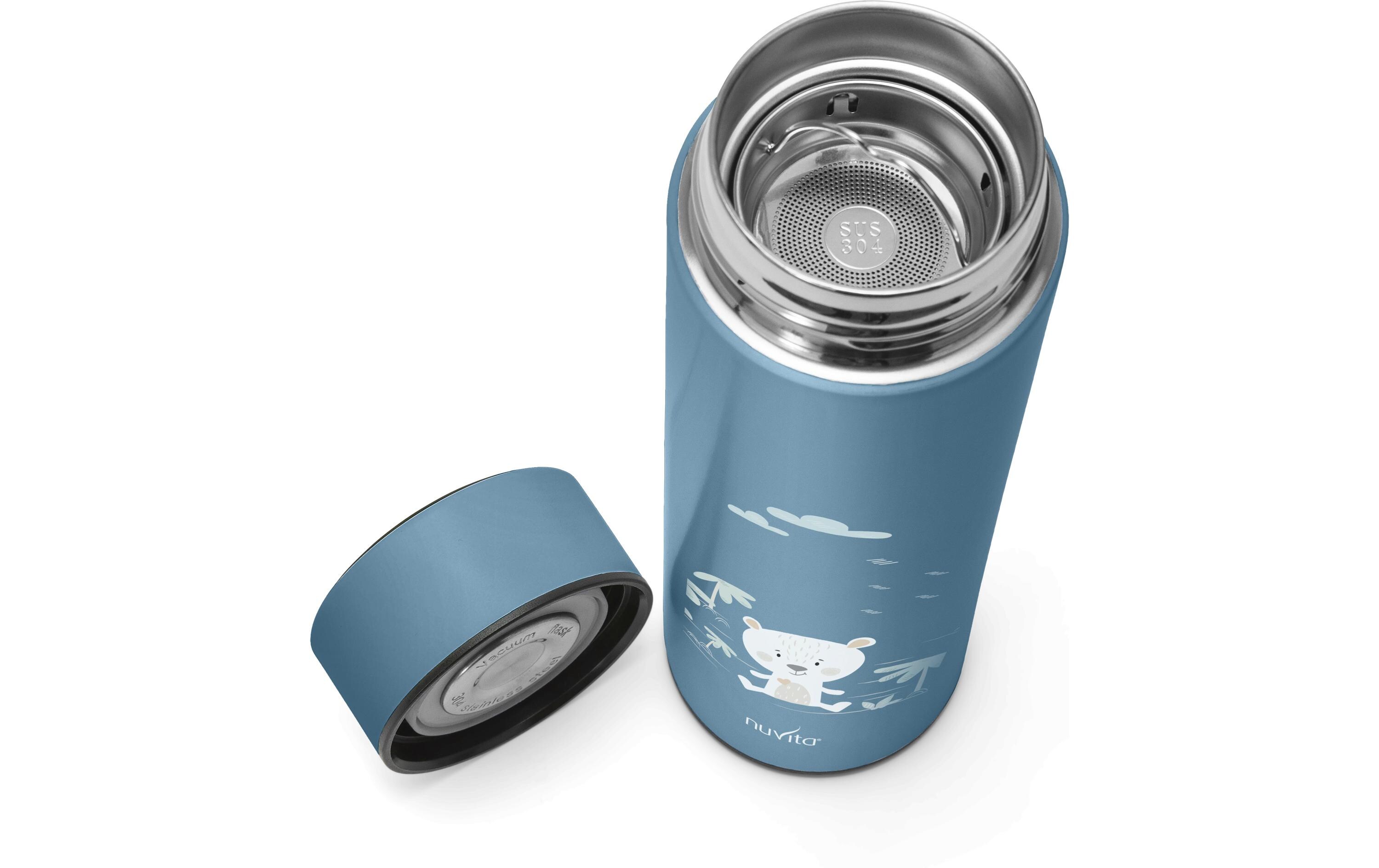 Thermobehälter Blau 500 mlThermosflasche mit Temperaturanzeige