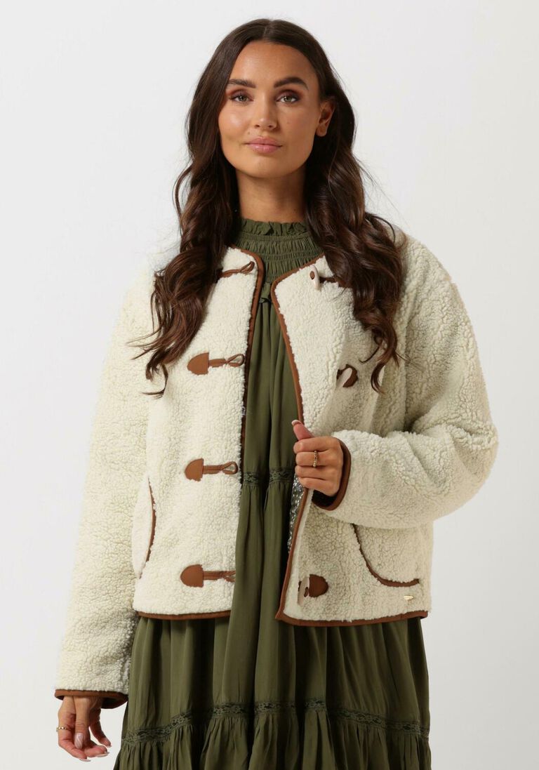 SCOTCH & SODA gebroken wit scotch & soda jack short teddy jacket