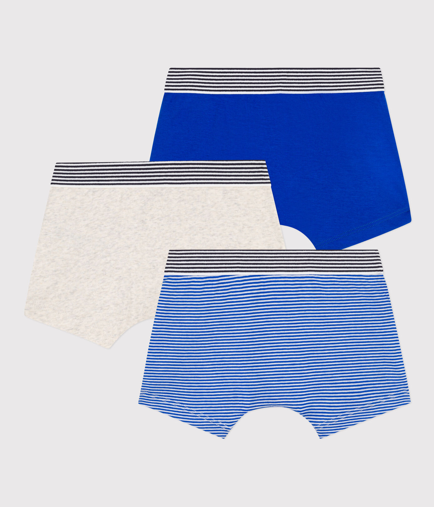 Lot de 3 boxers Petit Bateau en coton petit garçon