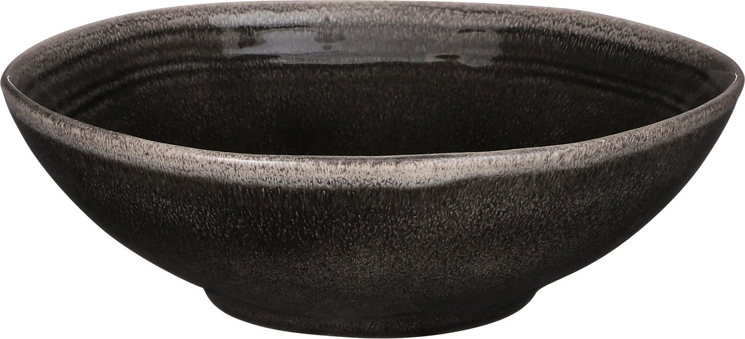 Mica Decorations schaal Tabo zwart D 23,5 H 7,5 cm