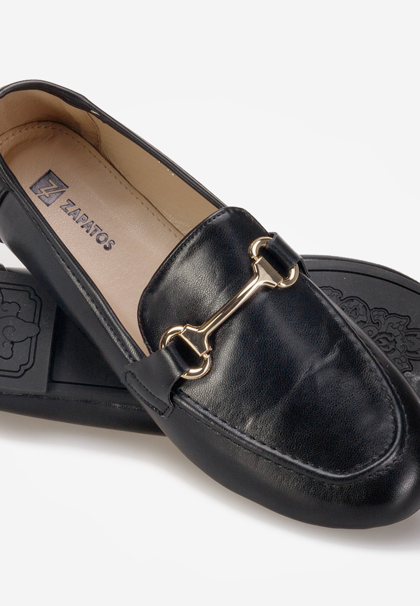 Mocassins femme noirs Casica
