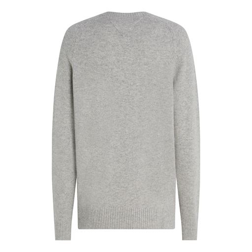 Tommy Hilfiger Lambswool Crew Neck Pullover, Light Grey Heather, XL