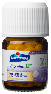 Davitamon Vitamine D 400IE Smelttabletten Citroen 75TB