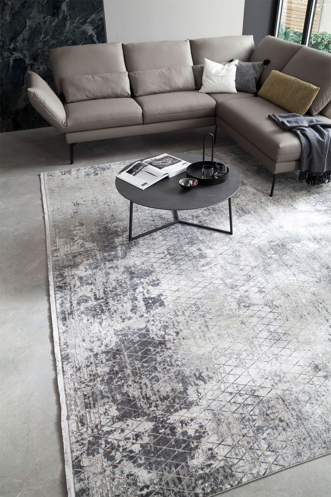 SCHÖNER WOHNEN-Kollektion Teppich VISION 200 x 290 cm anthrazit