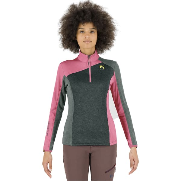 Sweat polaire ski rando KARPOS FEDERA H-Z W FLEECE JUNGLE G/FANDANGO/DUCK G.