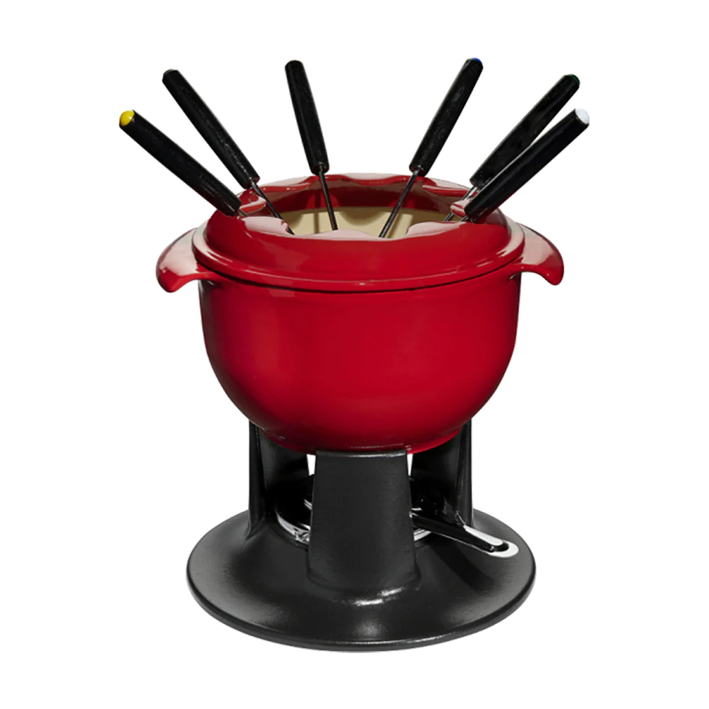 Service à fondue Tulipe rouge 21 cm Chasseur