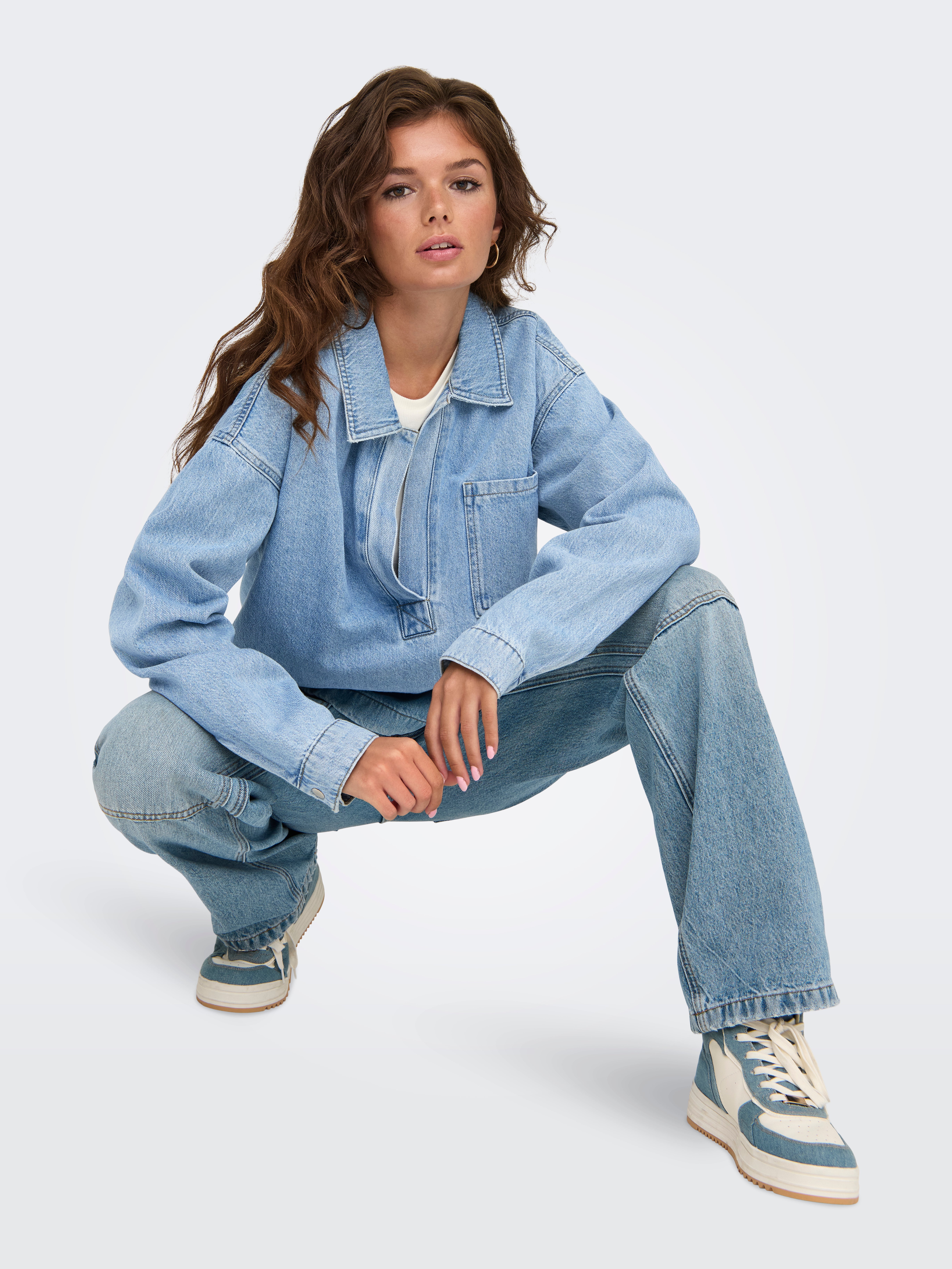 ONLBIRDIE Jeanshemd Light Blue Denim