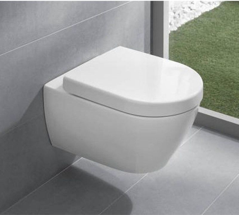 Villeroy Boch - Subway 2.0 - Toiletset - Mat Zwart - Geberit Reservoir - Softclose