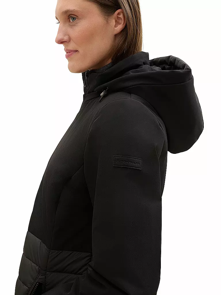 TOM TAILOR Steppmantel  schwarz