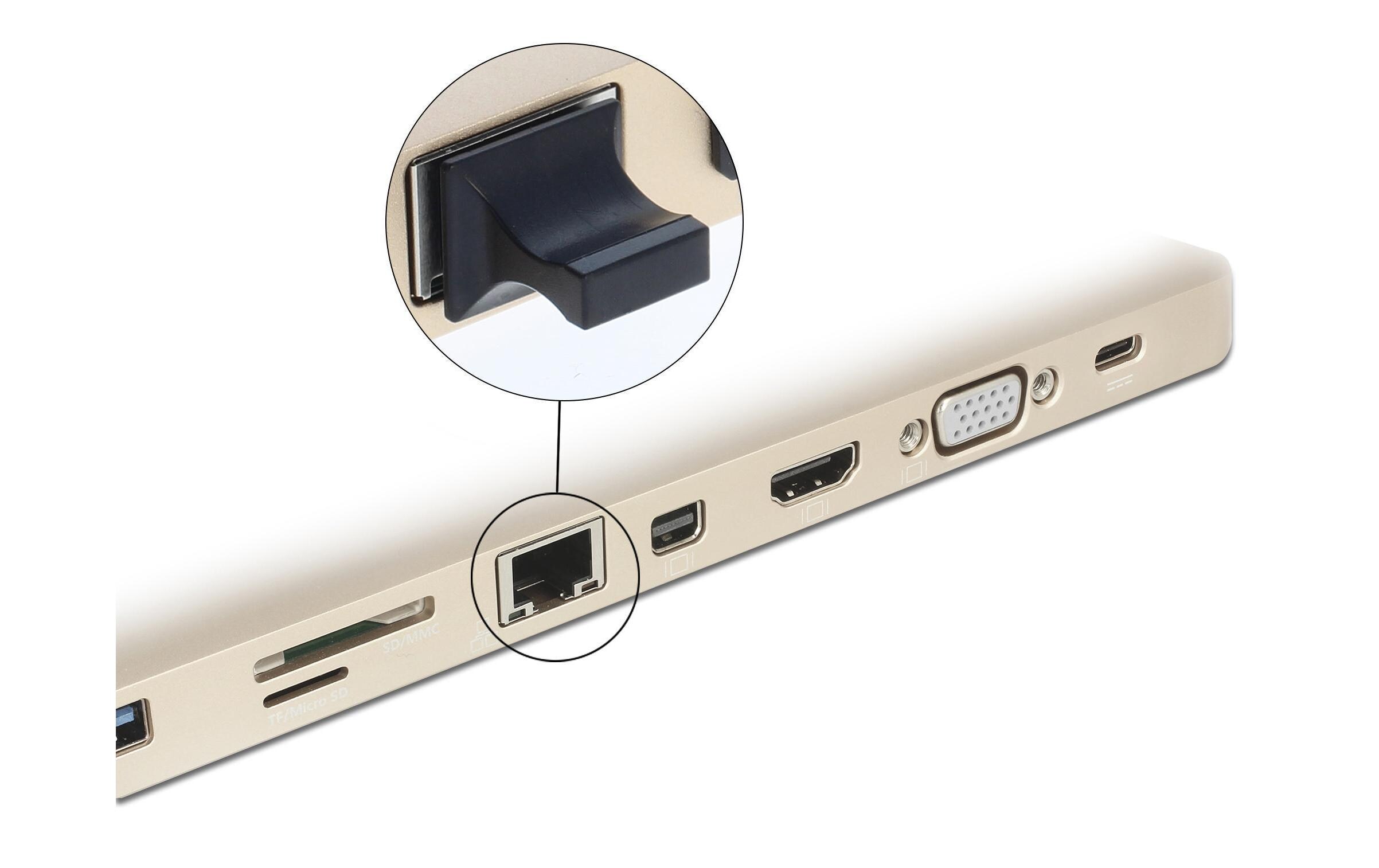 Blindstecker/Staubschutz RJ45 mit Griff 10 StückStaubschutz für USB-Buchse