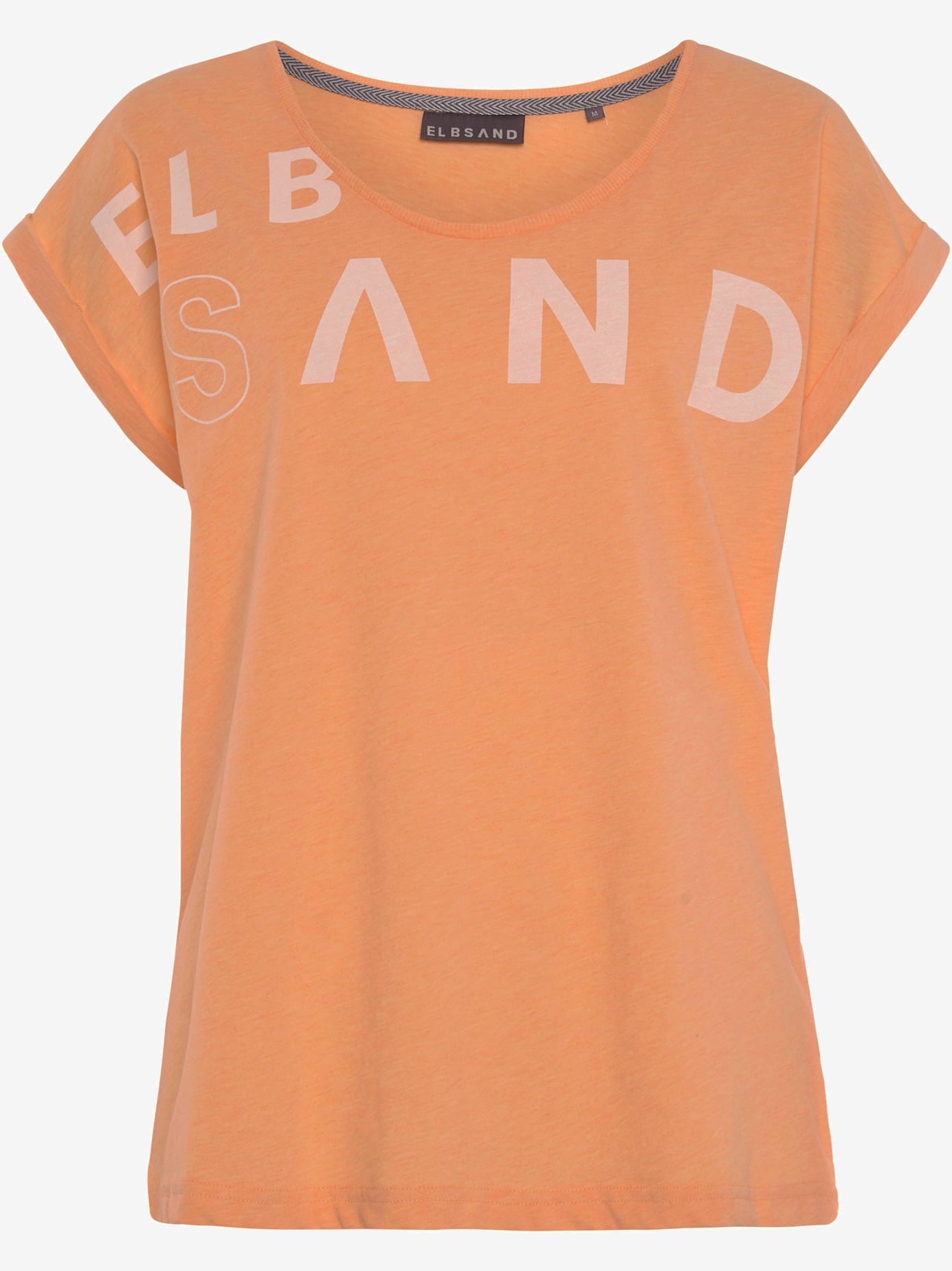 T-shirt encolure côtelée