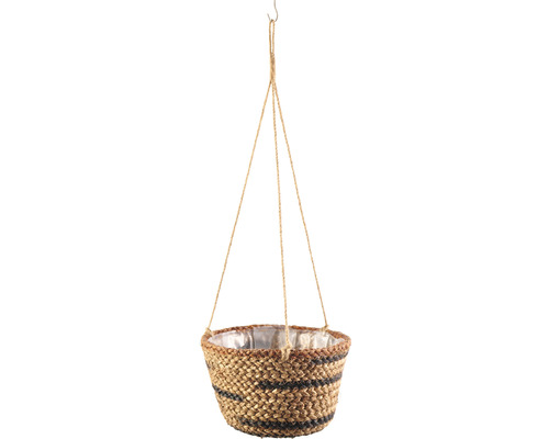 Hangende zeegrasmand Lafiora Ø 23 cm H 15/65 cm bruin