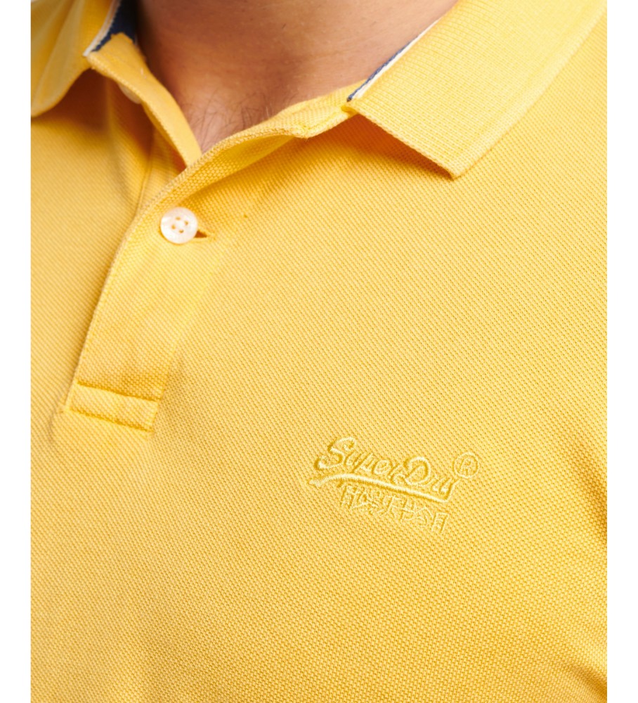 Polo Superdry Amarelo Destruído