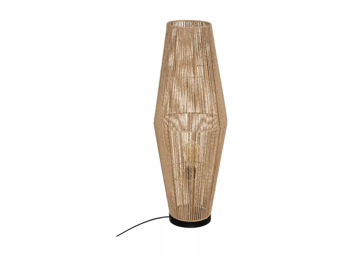 Lampadaire Corde Nature H 83 cm