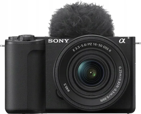 Sony a ZV-E10 II - Digitalkamera - spejlløst - 26.0 MP - 4K / 60 fps - 3.1x optisk zoom E PZ 16-50mm OSS ll linse - Wi-Fi, Bluetooth - sort