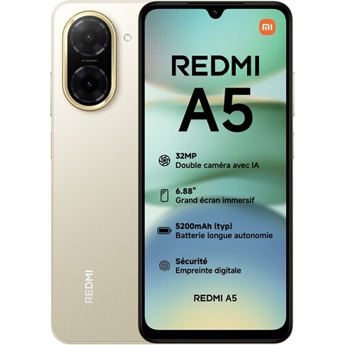 Smartphone Xiaomi Redmi A5 3/64 Or