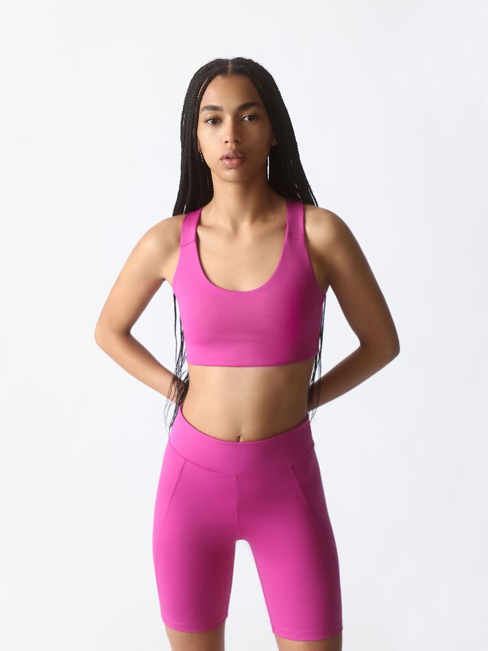 Calça legging de ciclismo - Violeta