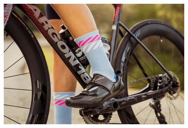 Chaussettes Incylence Merino Light Lanes Bleu clair/Rose