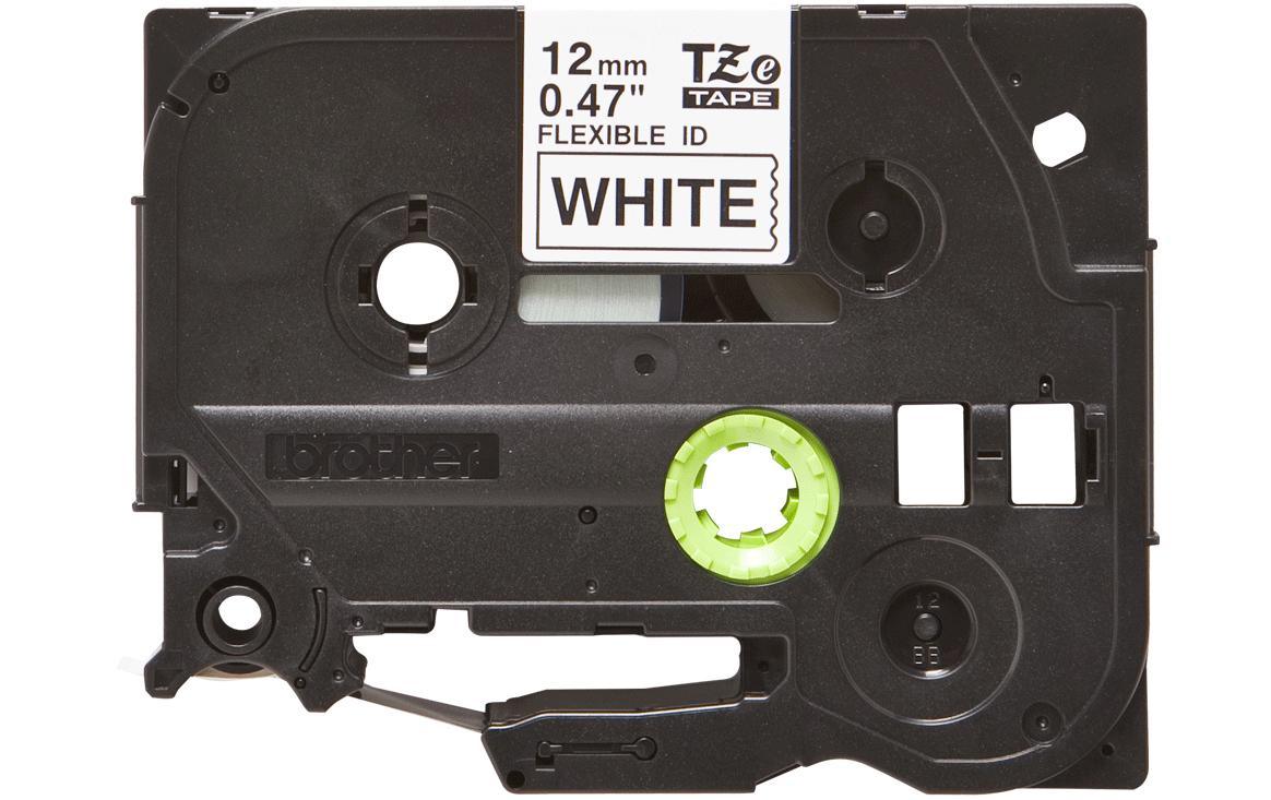 Beschriftungsband TZe-FX231 Schwarz auf Weiss12 mm-Beschriftungsband für Etikettendrucker