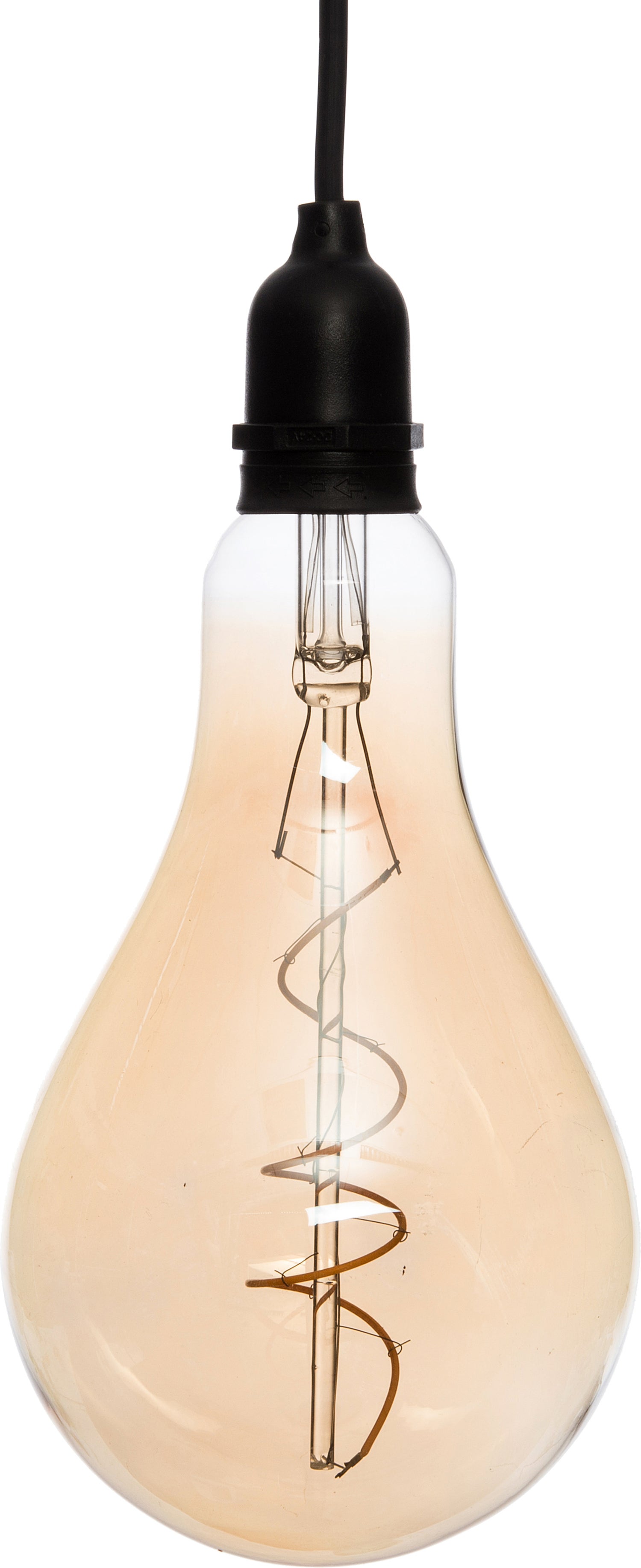 LED hanglamp retro transparant 13 x 13 x 23 cm