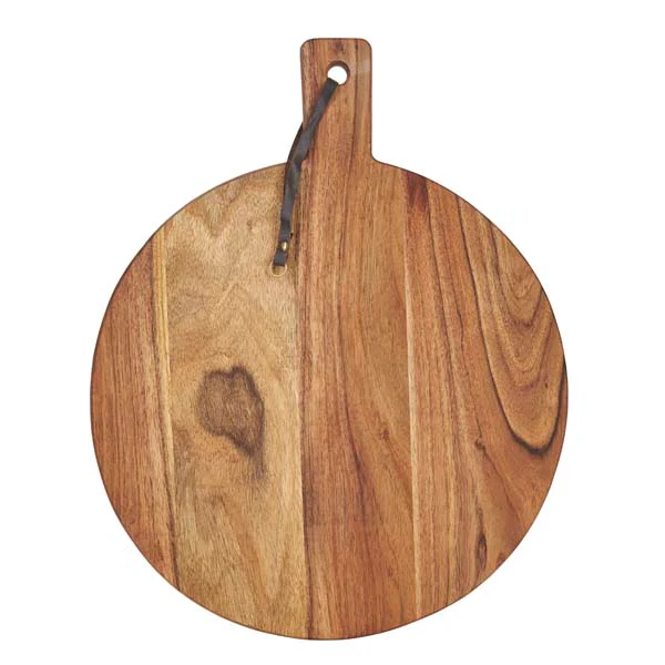 Bahne Interior  Rundt serveringsbræt, acaciatræ - 33x42 cm.