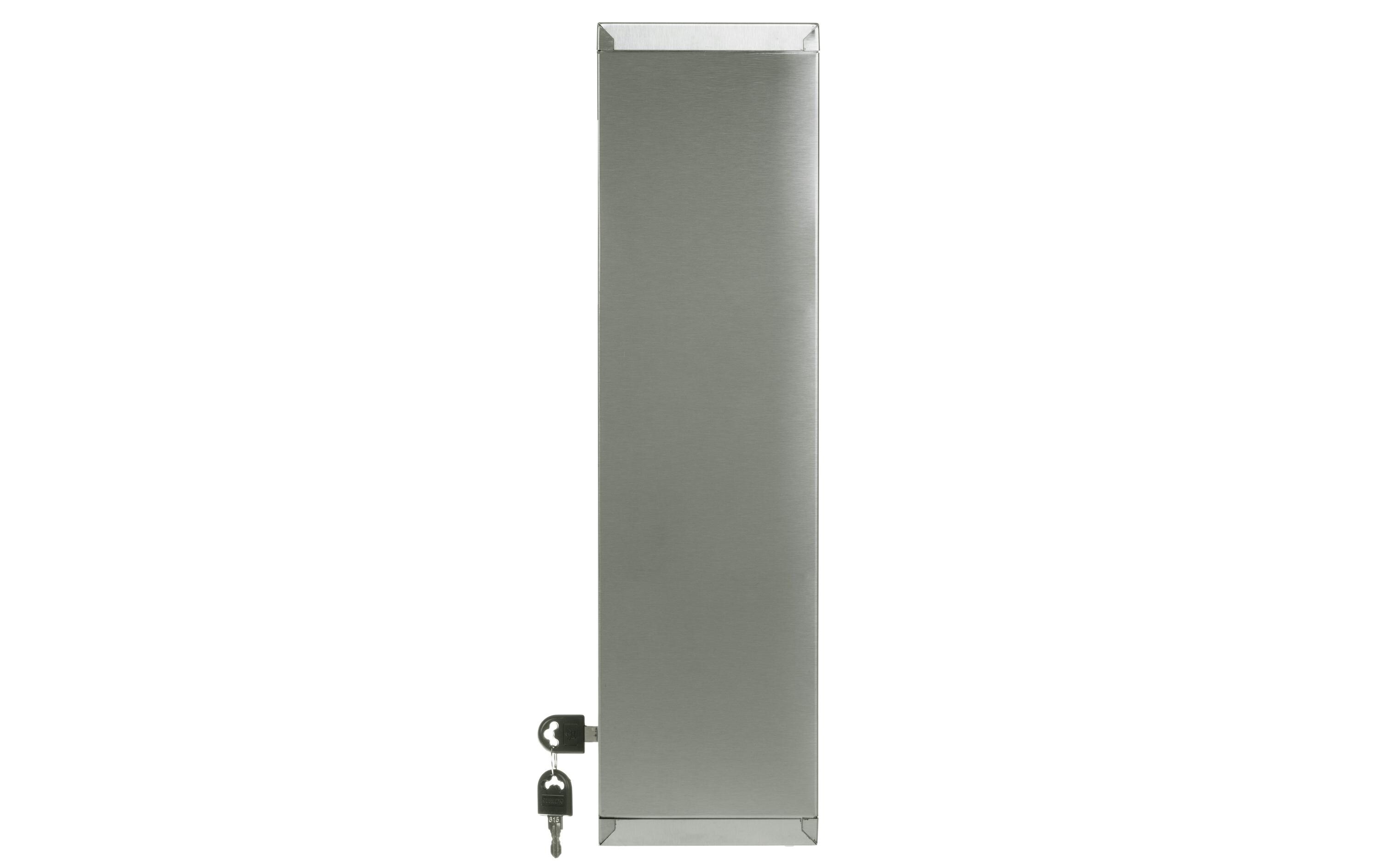 Erste Hilfe Schrank 30 x 45 x 12 cm, EdelstahlMedizinschrank zur Wandmontage