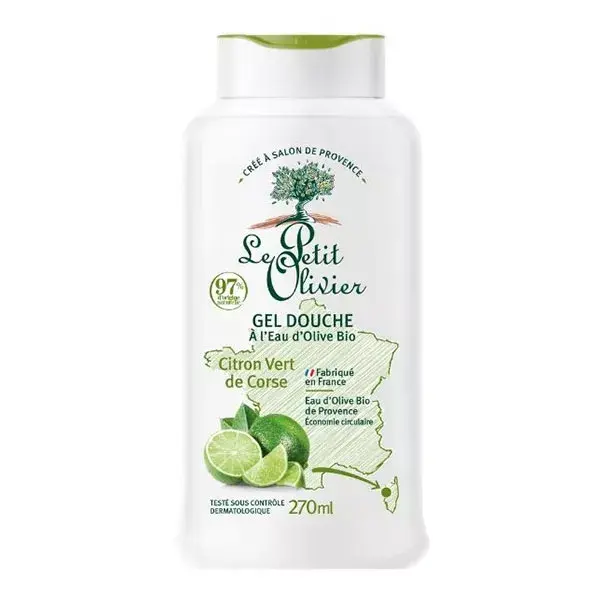 Le Petit Olivier - Gel de banho - Limão da Córsega - Sem sabão 270ml